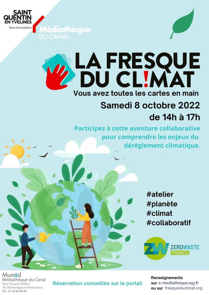 Lire la suite à propos de l’article Fresque du climat à la médiathèque du Canal : 8 octobre 14h