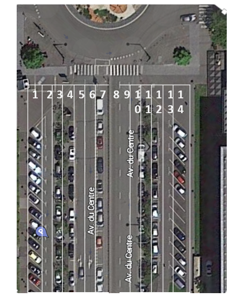 Les 14 voies de l'avenue du centre dédiées à la voiture