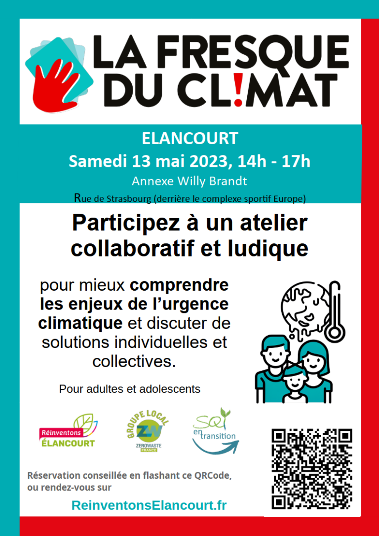 Lire la suite à propos de l’article Une fresque du climat à Elancourt : 13 mai 2023