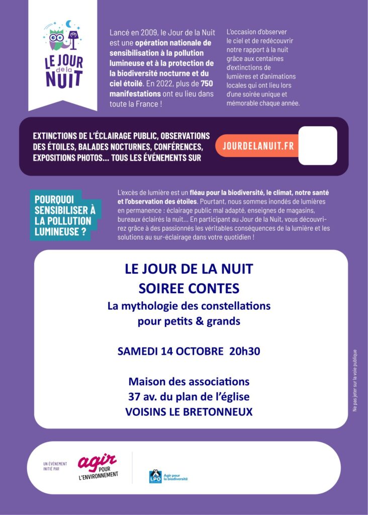 Affiche et détail du programme le jour de la nuit