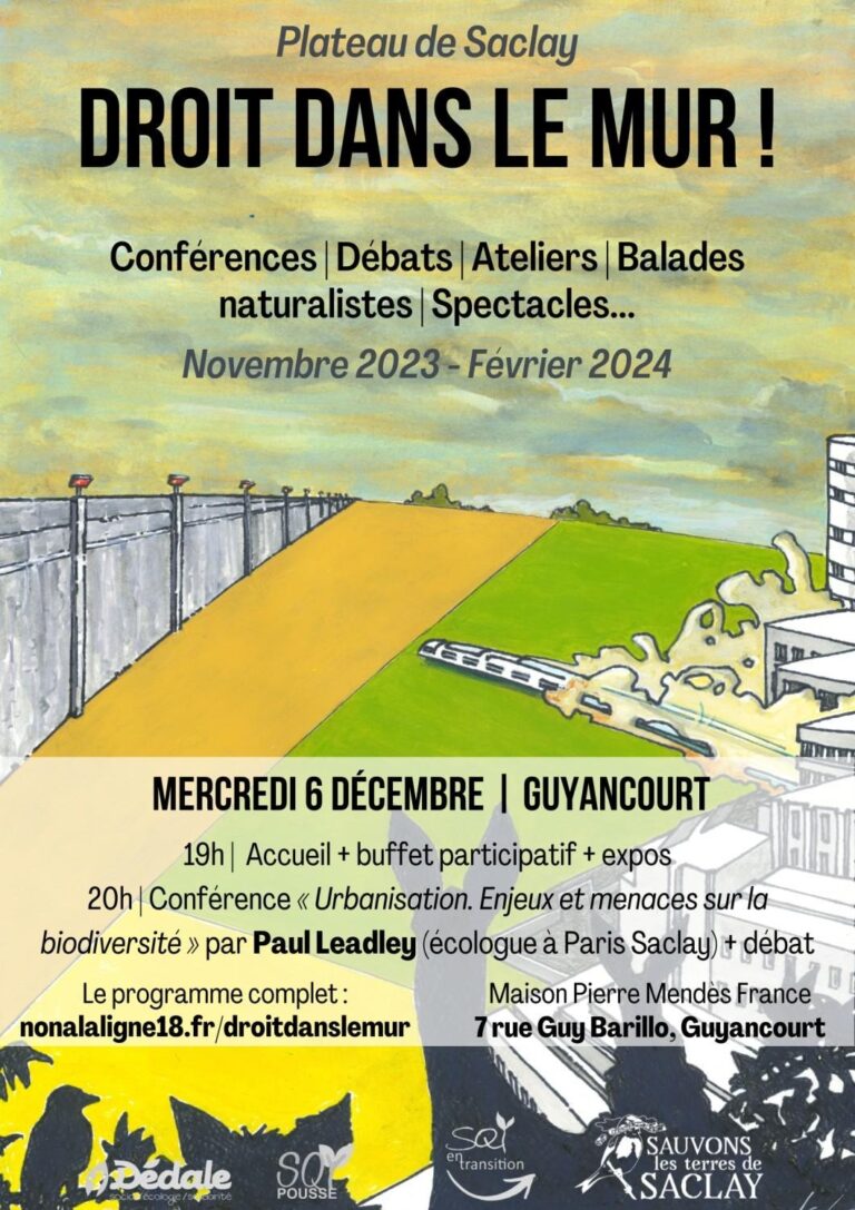 Lire la suite à propos de l’article Conférence « Urbanisation. Enjeux et menaces sur la biodiversité » le 6 décembre