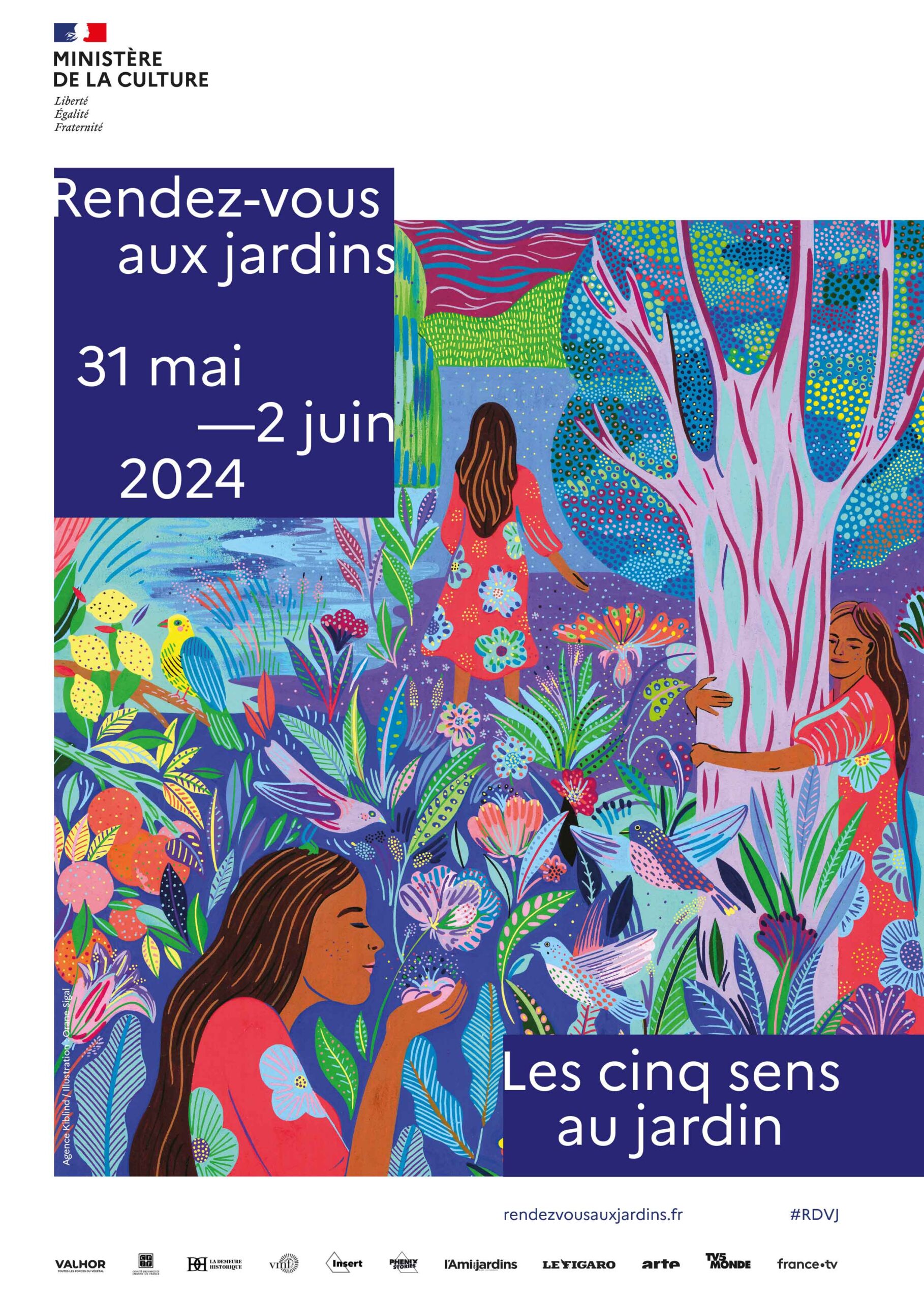 Affiche officielle des rendez-vous aux jardins