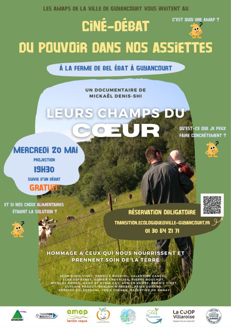 Lire la suite à propos de l’article Leurs champs du coeur … le 20 mai à 19h30 à la ferme de Bel Ebat à Guyancourt